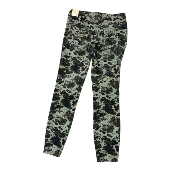 Pilcro Anthropologie High Rise Skinny Camo Floral Corduroy Pants Size 30 - Picture 8 of 8